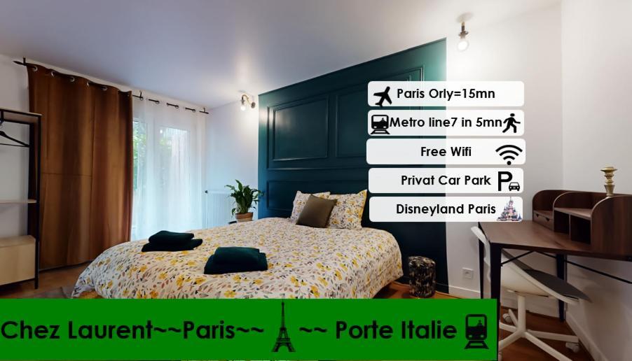 8 Personnes - 4 Rooms - 2 Salle De Bain - Metro 7 & 14 - Porte Italie - Private Car Park- Wifi Le Kremlin-Bicetre Ngoại thất bức ảnh